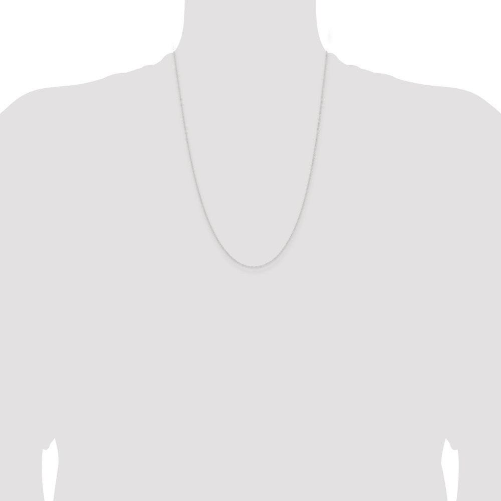 24 Inch Sterling Silver .95mm Forzantina Cable Chain Necklace