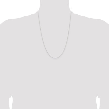 24 Inch Sterling Silver .95mm Forzantina Cable Chain Necklace