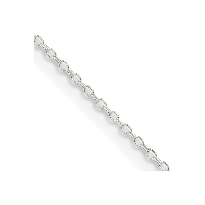18 Inch Sterling Silver .95mm Forzantina Cable Chain Necklace