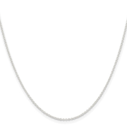 20 Inch Sterling Silver 1.45mm Forzantina Cable Chain Necklace