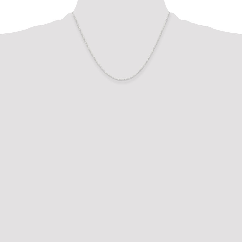 18 Inch Sterling Silver 1.45mm Forzantina Cable Chain Necklace
