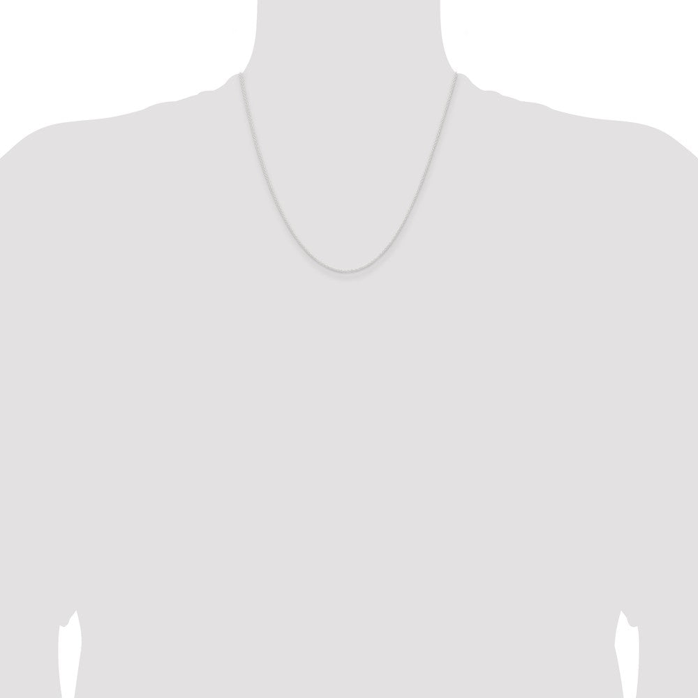 20 Inch Sterling Silver 1.45mm Forzantina Cable Chain Necklace