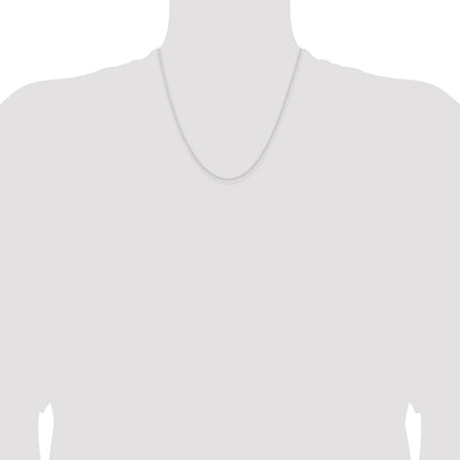 20 Inch Sterling Silver 1.45mm Forzantina Cable Chain Necklace