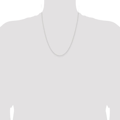 22 Inch Sterling Silver 1.45mm Forzantina Cable Chain Necklace