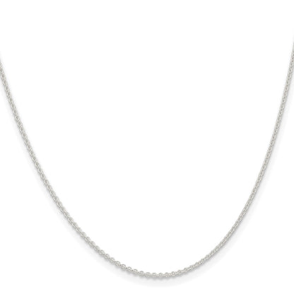 18 Inch Sterling Silver 1.6mm Forzantina Cable Chain Necklace