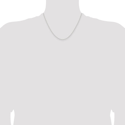 18 Inch Sterling Silver 1.6mm Forzantina Cable Chain Necklace