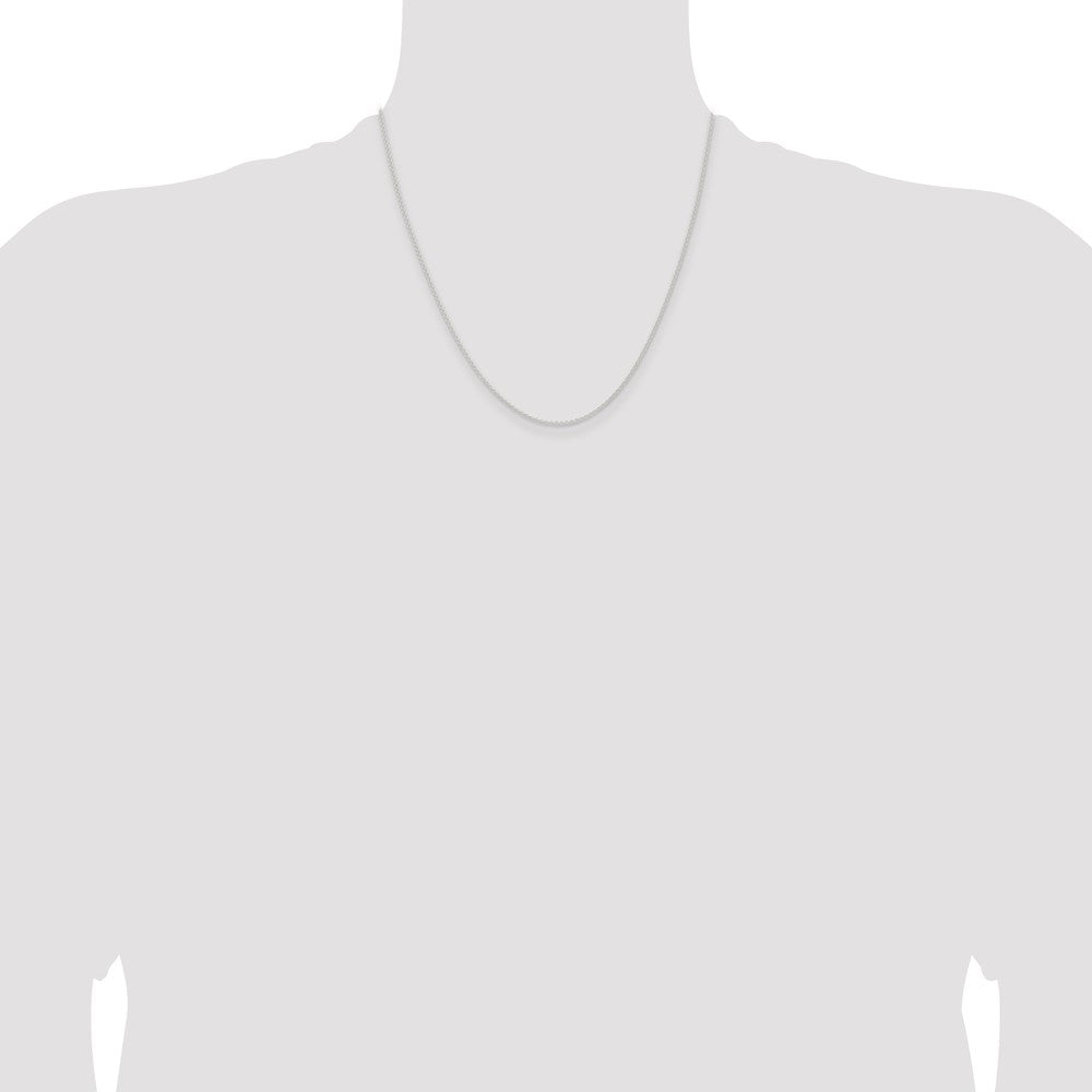 20 Inch Sterling Silver 1.6mm Forzantina Cable Chain Necklace