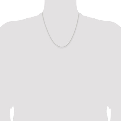 20 Inch Sterling Silver 1.6mm Forzantina Cable Chain Necklace