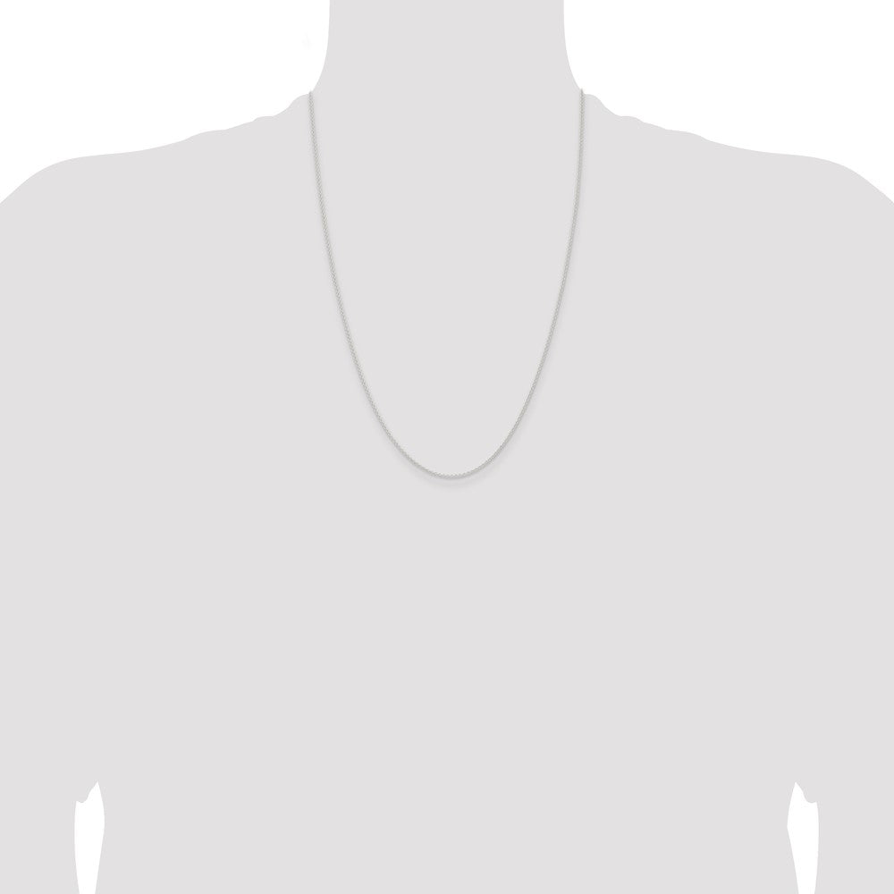 24 Inch Sterling Silver 1.6mm Forzantina Cable Chain Necklace