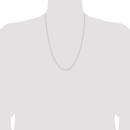 24 Inch Sterling Silver 1.6mm Forzantina Cable Chain Necklace