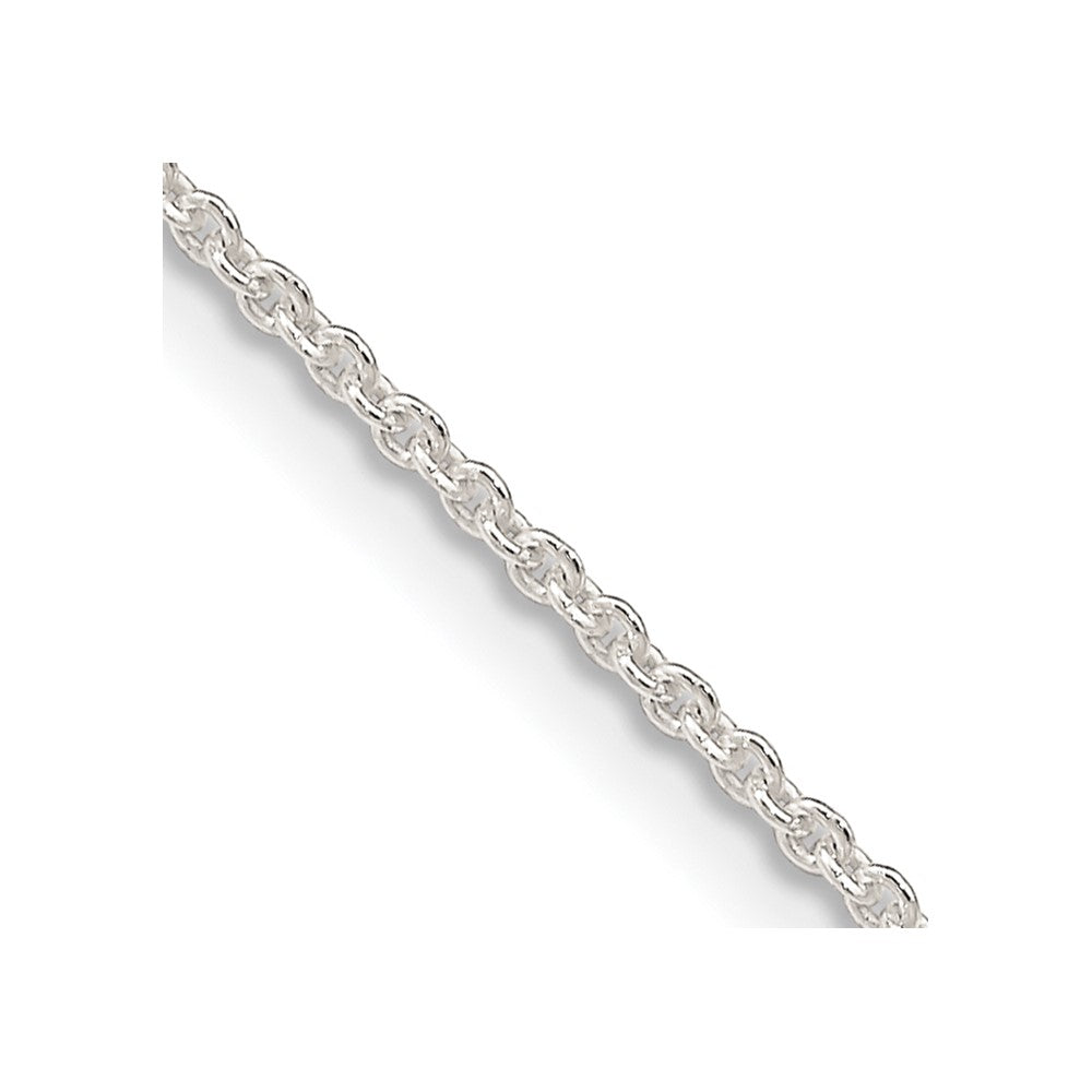 18 Inch Sterling Silver 1.6mm Forzantina Cable Chain Necklace