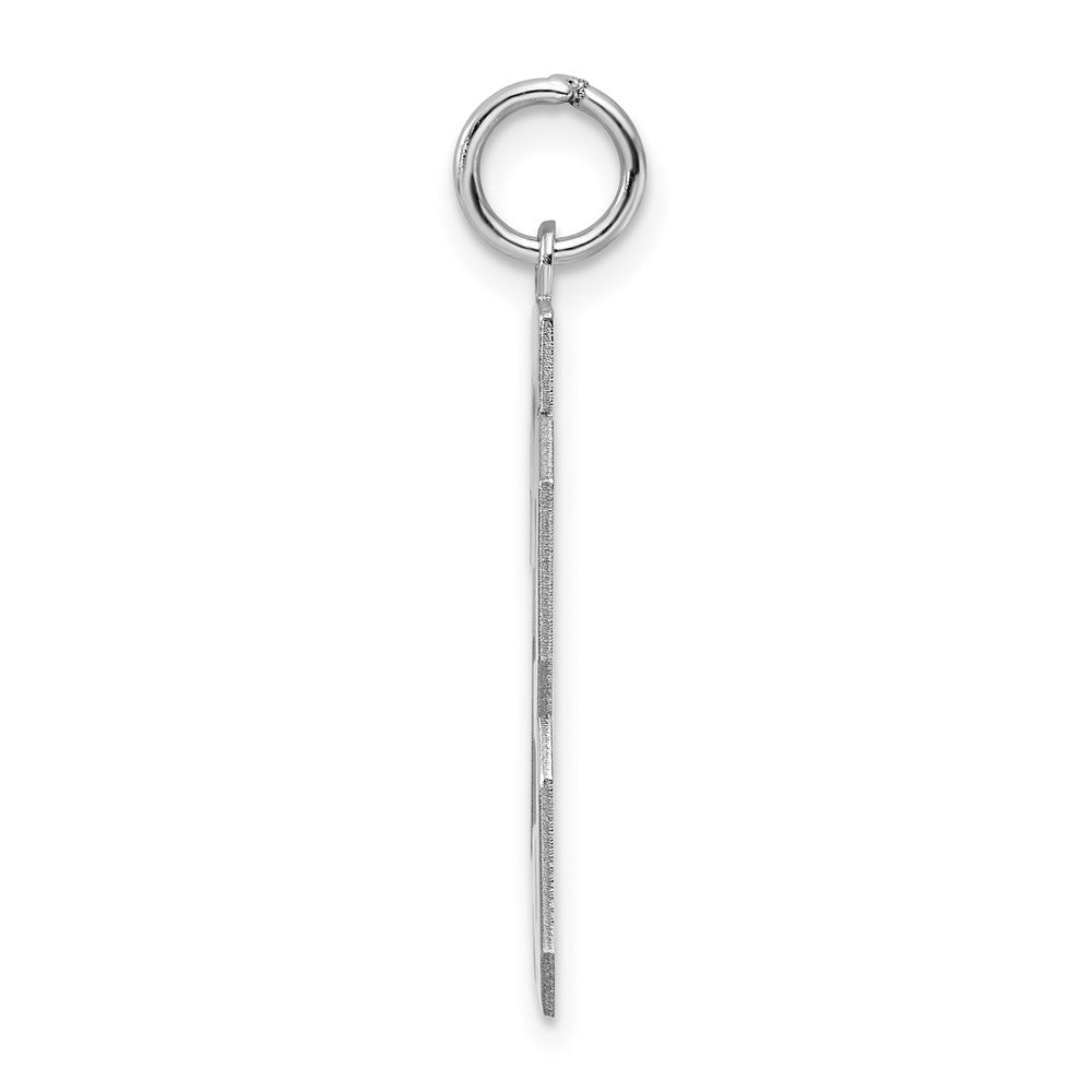 Sterling Silver Silver/Rhodium-Plated Polished Number 23 Charm