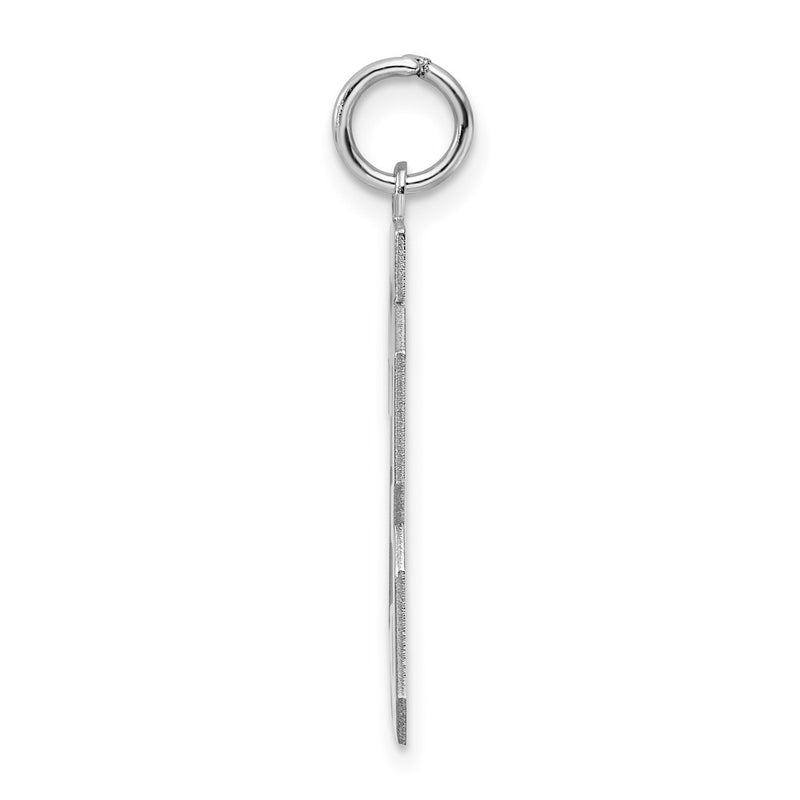 Sterling Silver Silver/Rhodium-Plated Polished Number 23 Charm