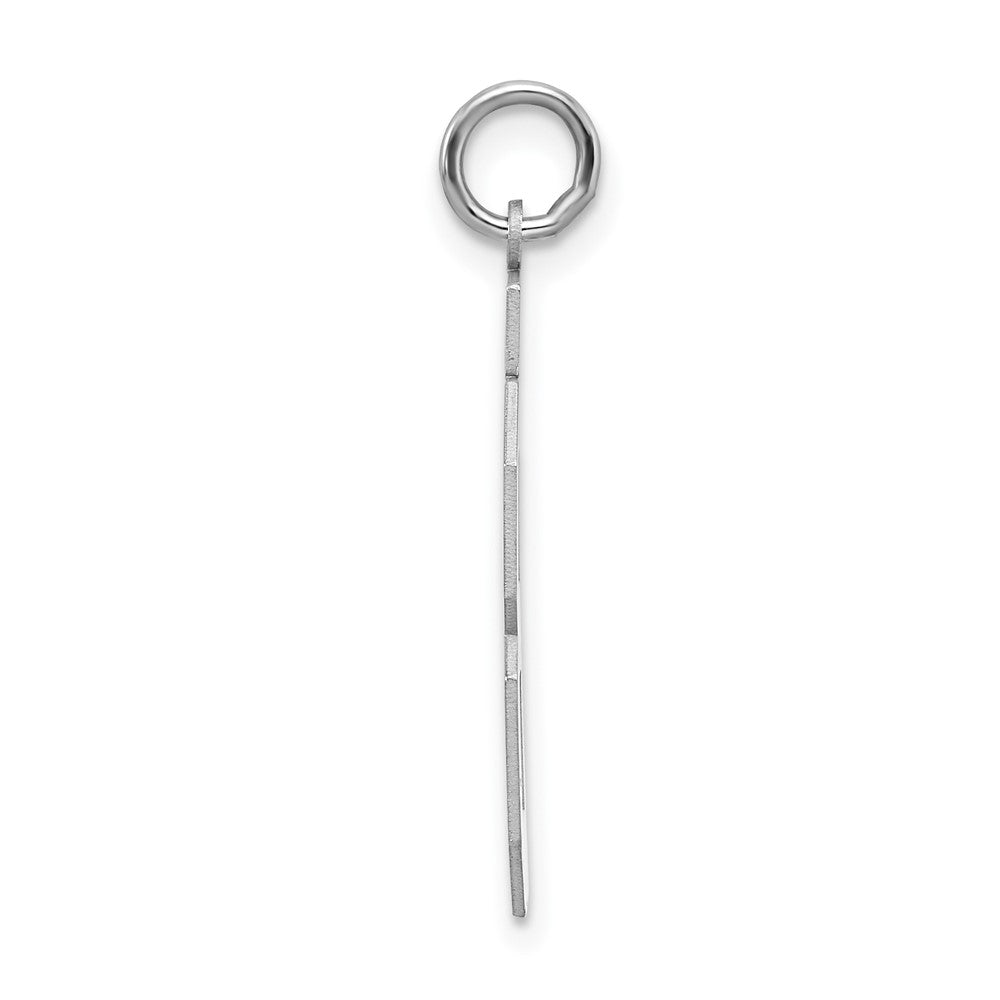 Sterling Silver Silver/Rhodium-Plated Polished Number 48 Charm