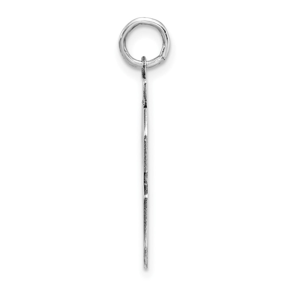 Sterling Silver Silver/Rhodium-Plated Polished Number 58 Charm