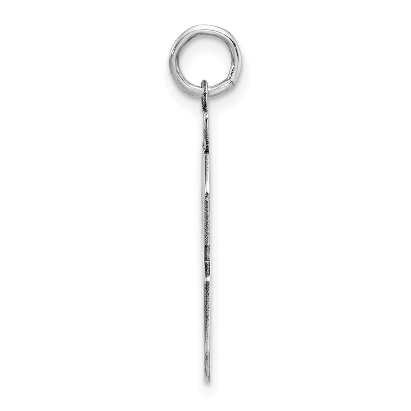 Sterling Silver Silver/Rhodium-Plated Polished Number 58 Charm