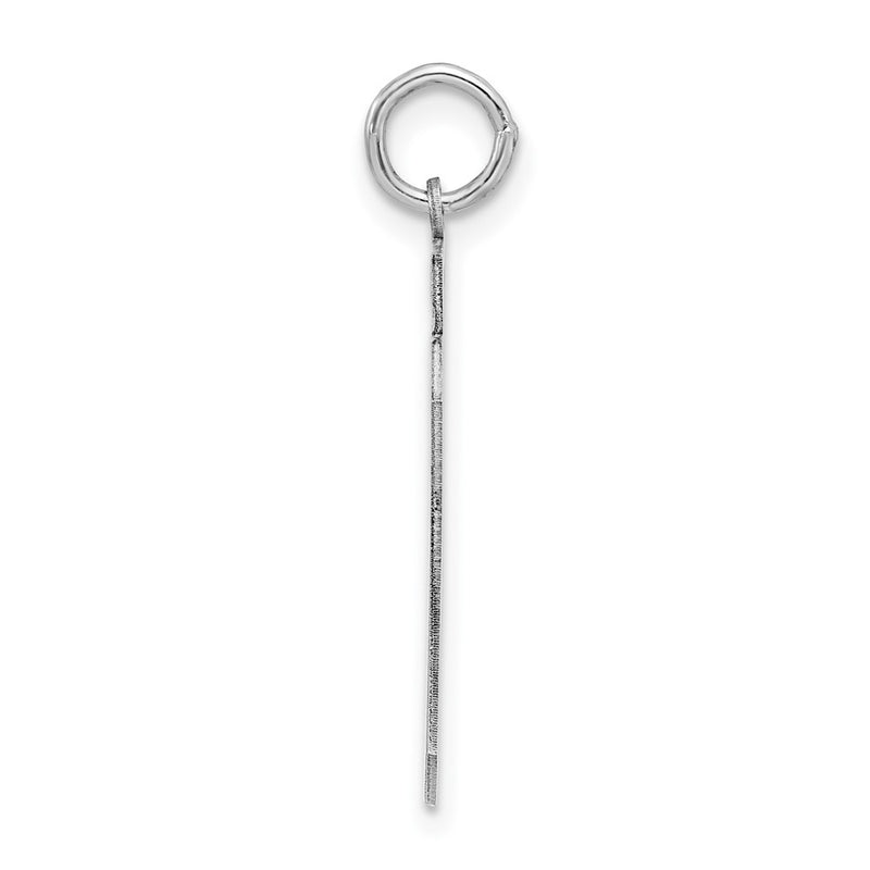 Sterling Silver Silver/Rhodium-Plated Polished Number 59 Charm