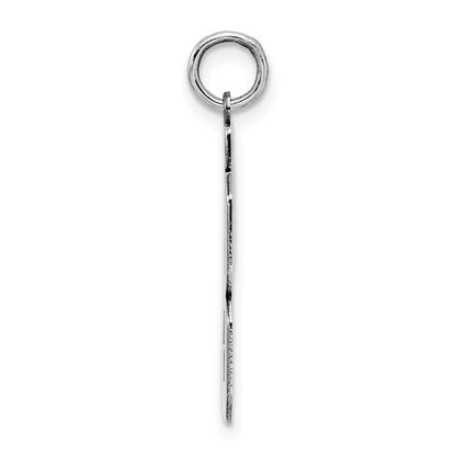 Sterling Silver Silver/Rhodium-Plated Polished Number 93 Charm