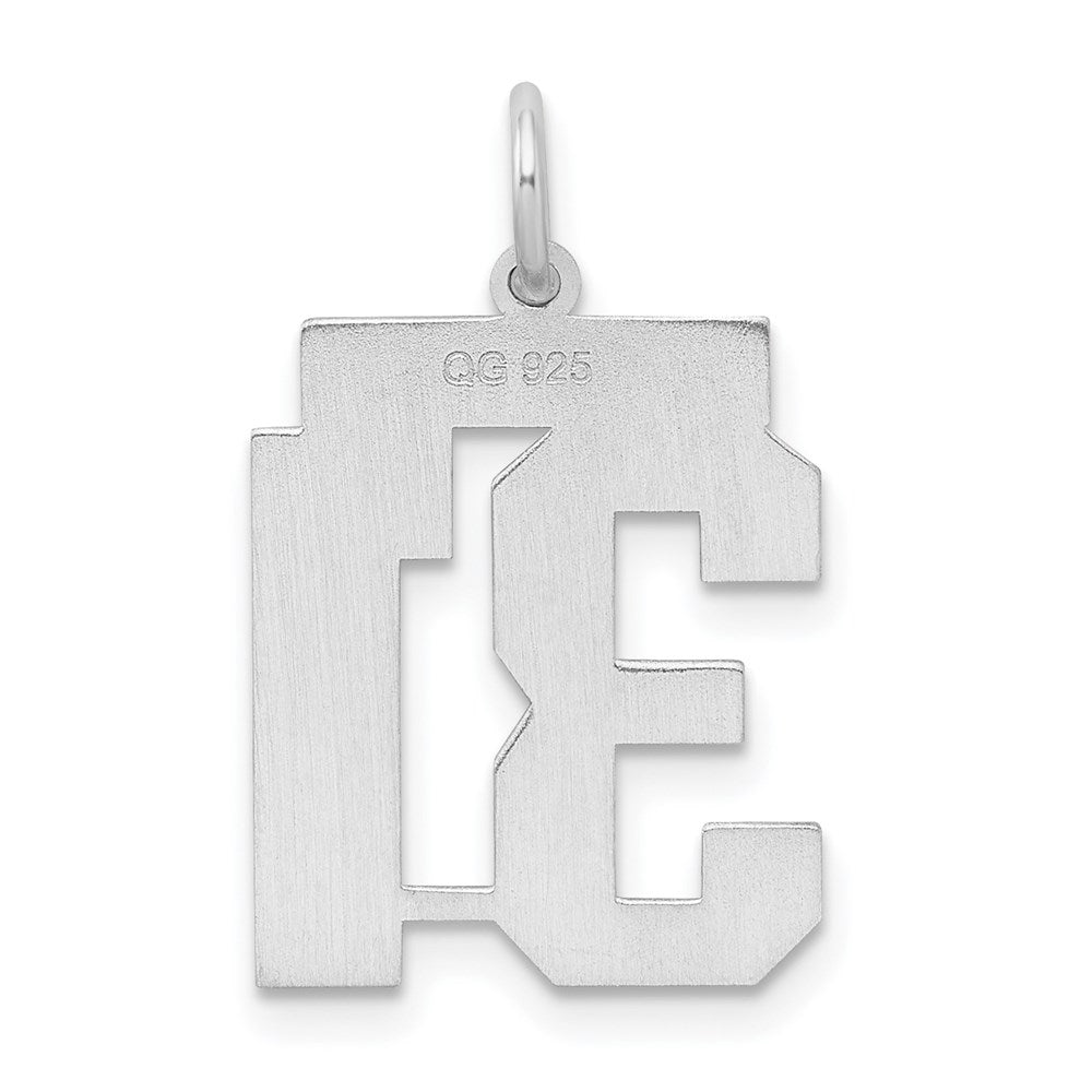 Sterling Silver Silver/Rhodium-Plated Satin Number 31 Charm