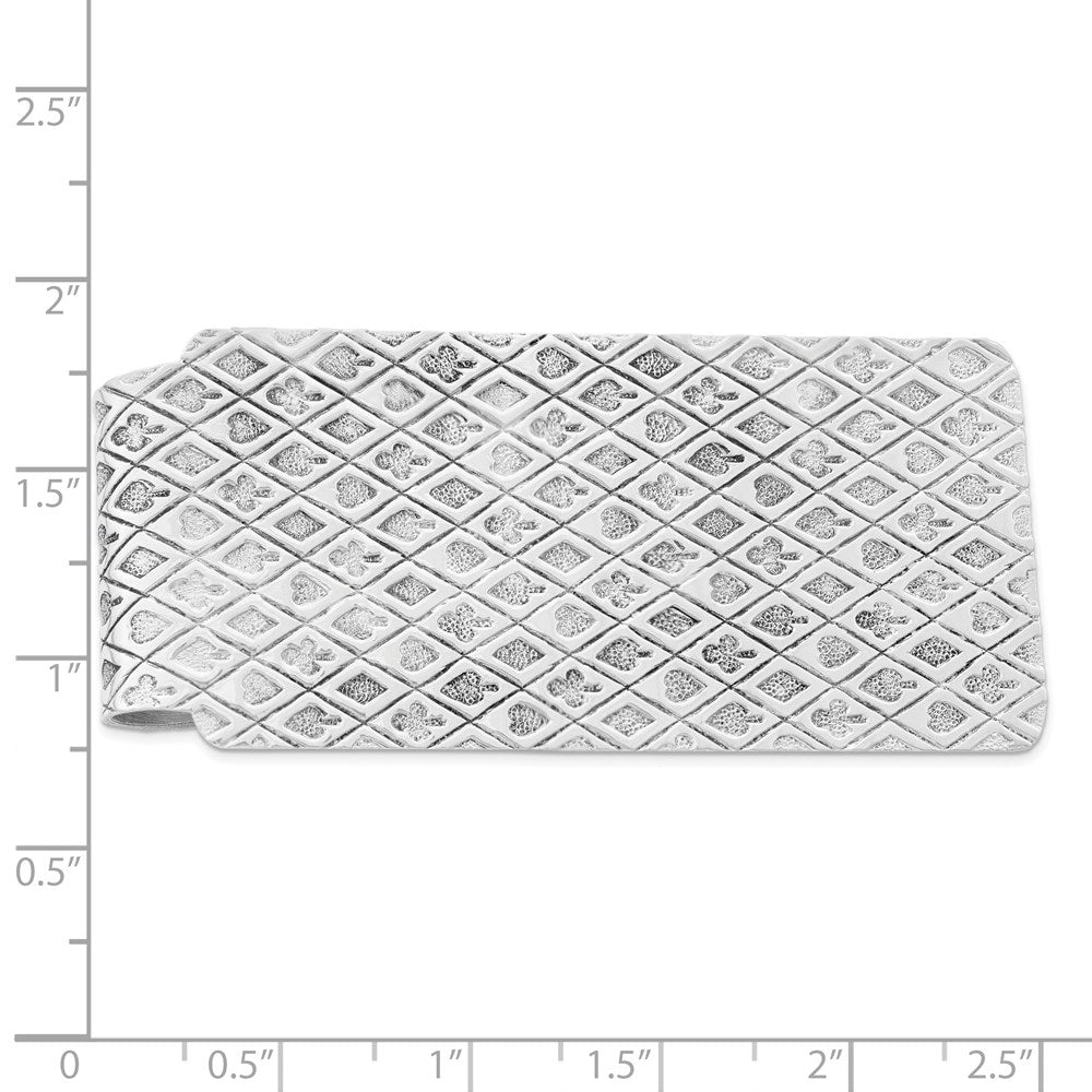 Sterling Silver Rhodium-Plated Money Clip