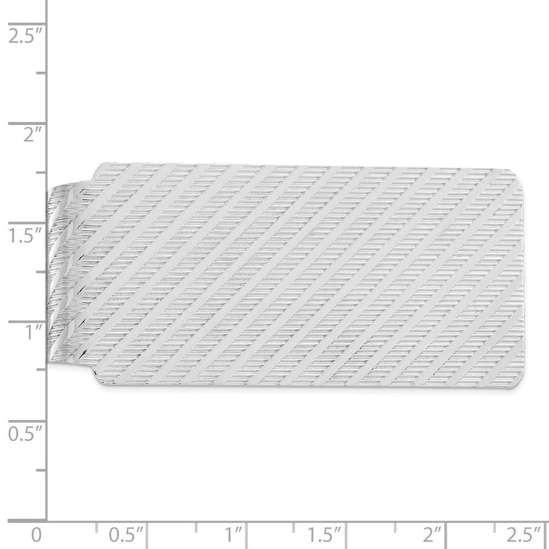 Sterling Silver Rhodium-Plated Money Clip