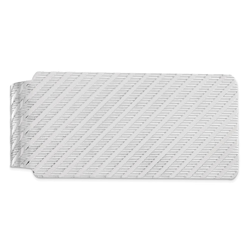 Sterling Silver Rhodium-Plated Money Clip