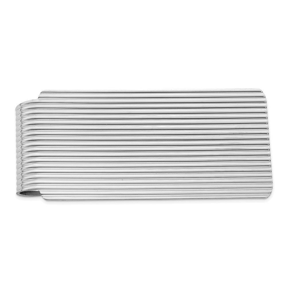 Sterling Silver Rhodium-Plated Money Clip