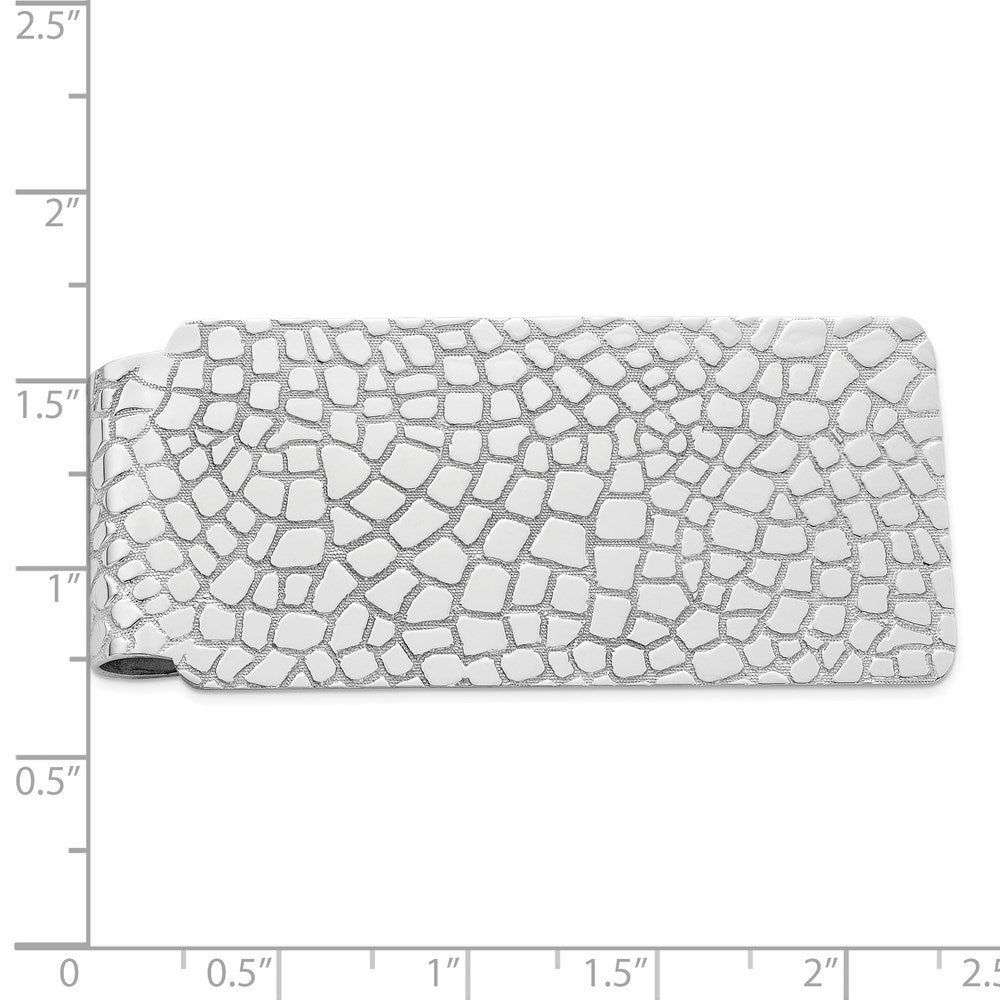 Sterling Silver Rhodium-Plated Money Clip