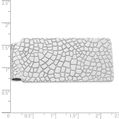 Sterling Silver Rhodium-Plated Money Clip