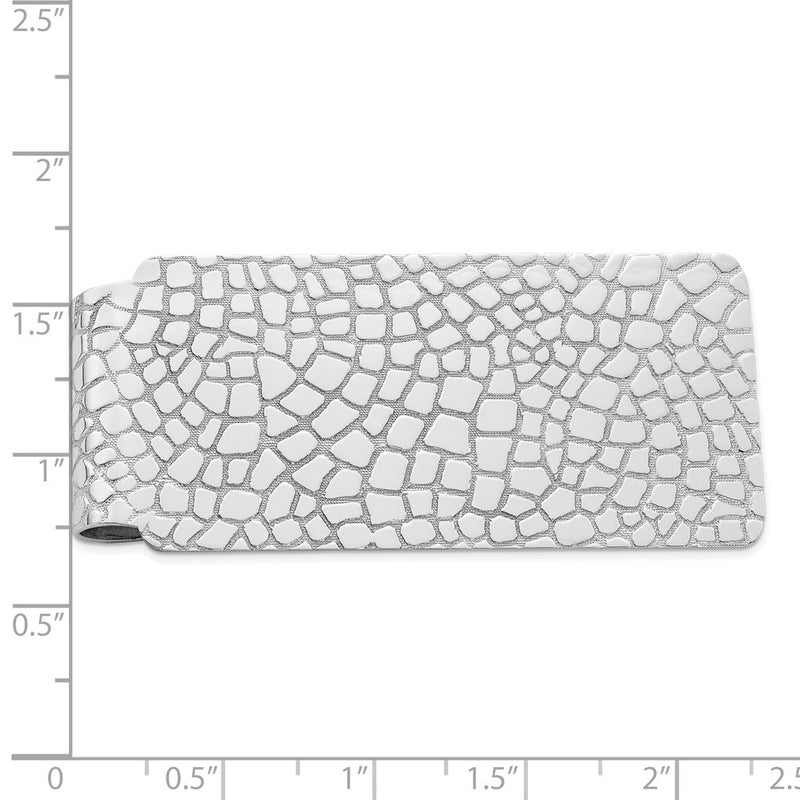 Sterling Silver Rhodium-Plated Money Clip