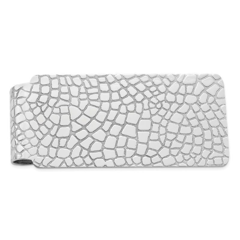Sterling Silver Rhodium-Plated Money Clip
