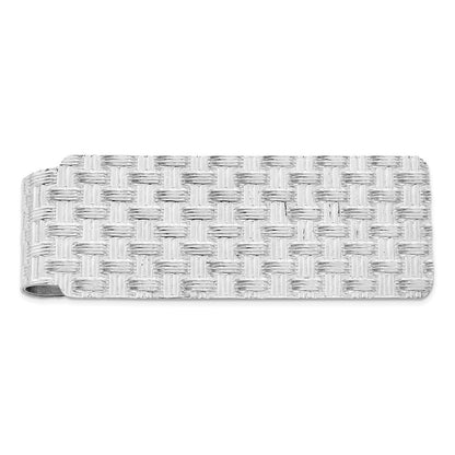 Sterling Silver Rhodium-Plated Money Clip