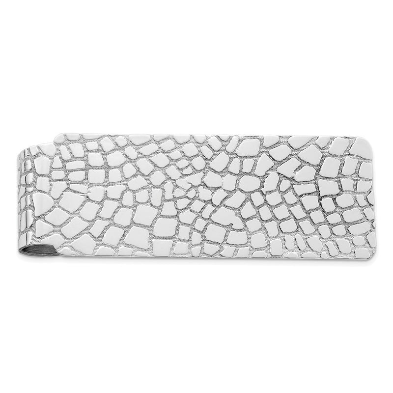Sterling Silver Rhodium-Plated Money Clip