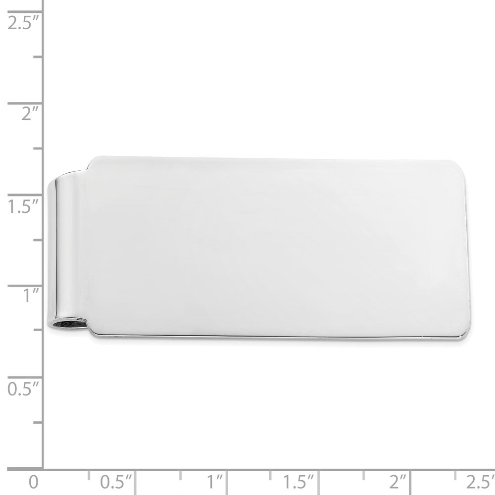 Sterling Silver Rhodium-Plated Money Clip