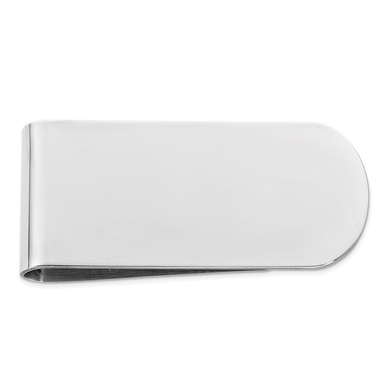 Sterling Silver Rhodium-Plated Money Clip