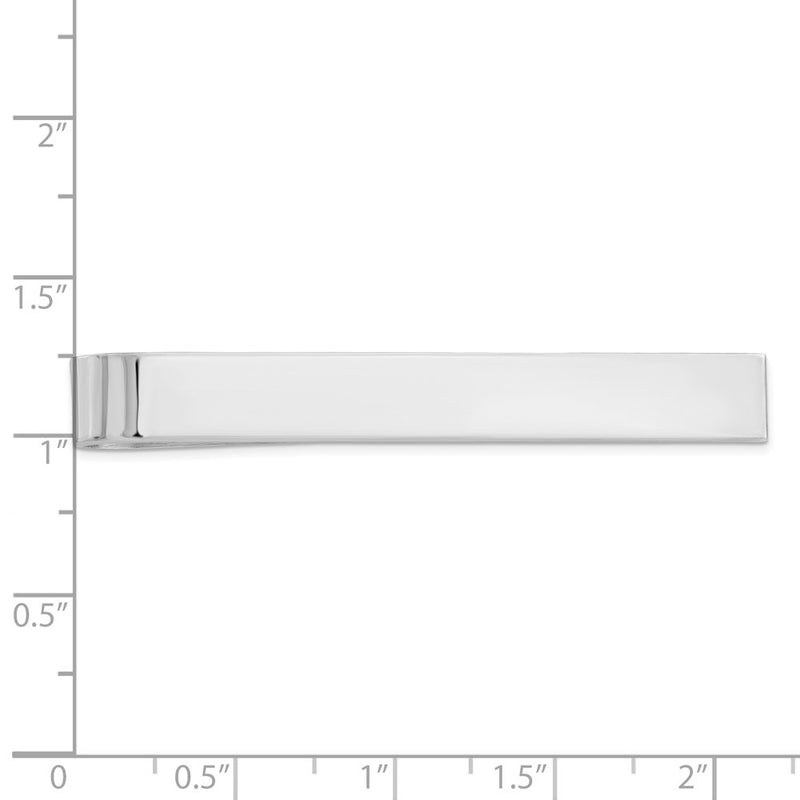 Sterling Silver Rhodium-Plated Tie Bar