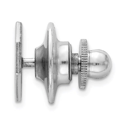 Sterling Silver Rhodium-Plated Tie Tac