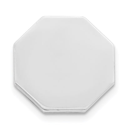 Sterling Silver Rhodium-Plated Tie Tac
