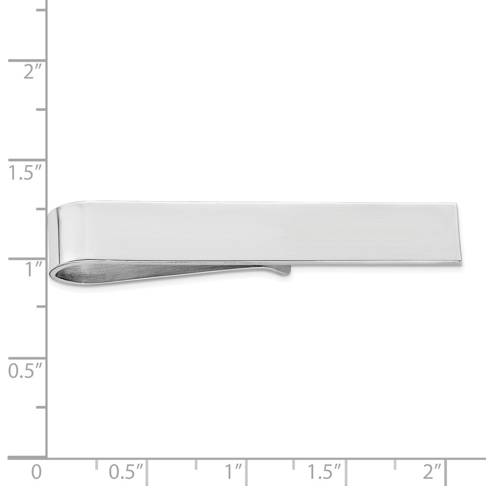 Sterling Silver Rhodium-Plated Tie Bar