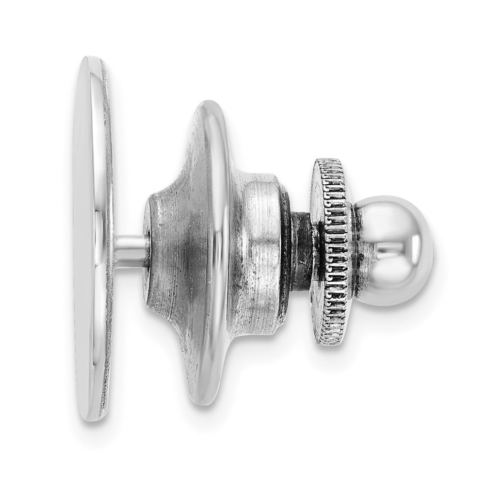 Sterling Silver Rhodium-Plated Tie Tac
