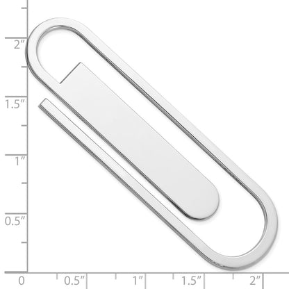 Sterling Silver Paper Clip Shaped Book Mark / Money
