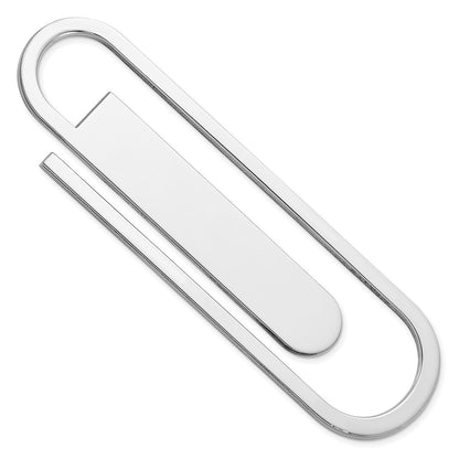 Sterling Silver Paper Clip Shaped Book Mark / Money