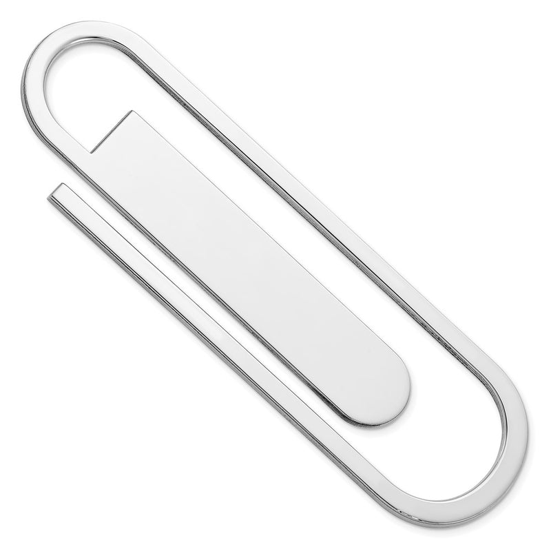 Sterling Silver Paper Clip Shaped Book Mark / Money