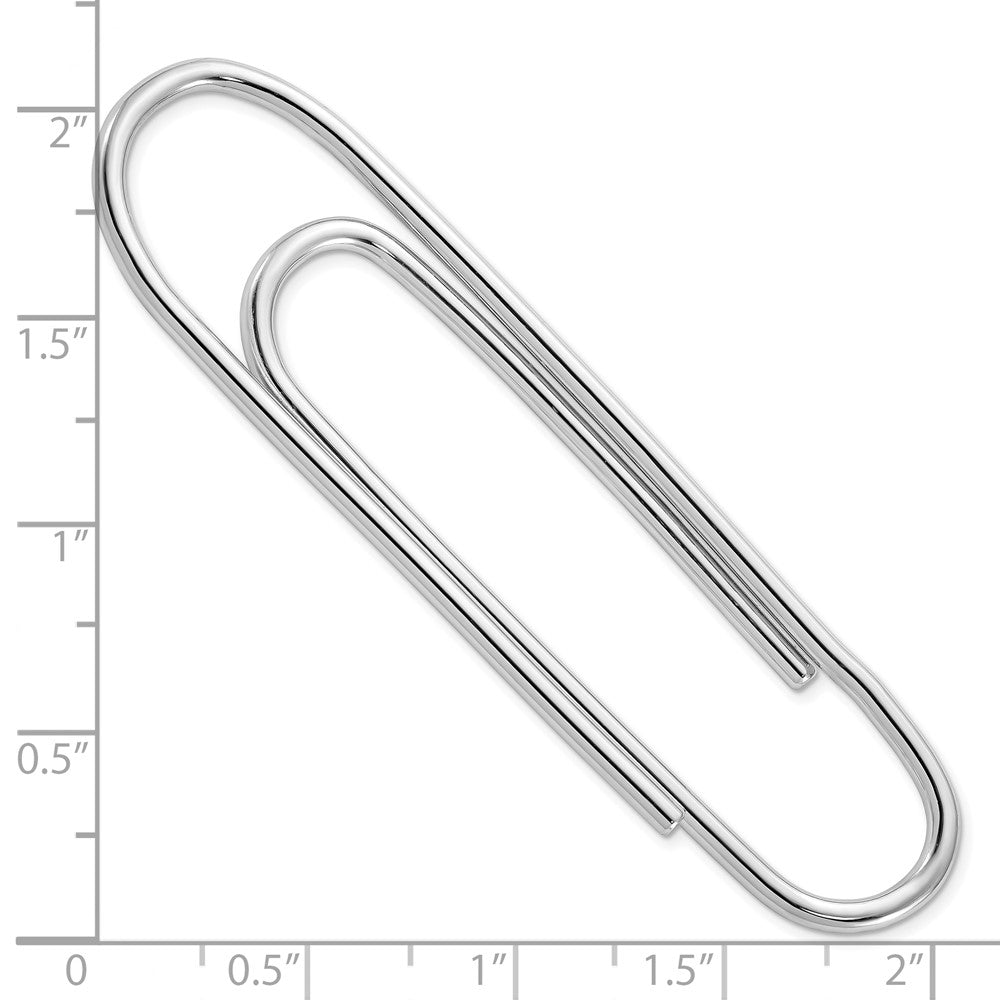 Sterling Silver Rhodium-Plated Money Clip