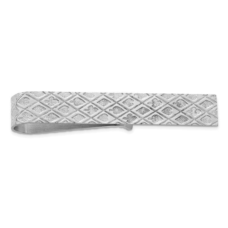 Sterling Silver Rhodium-Plated Tie Bar