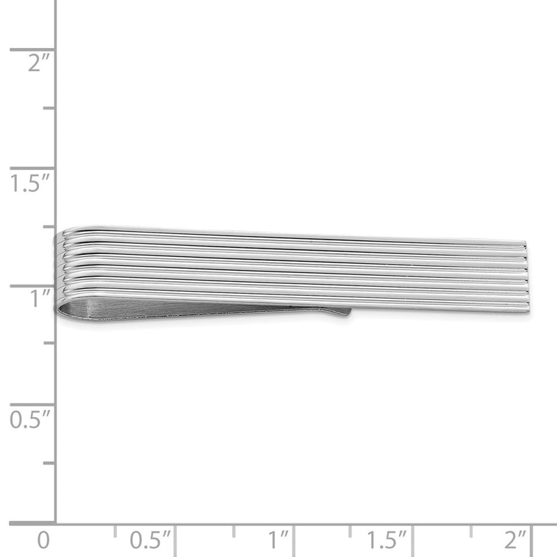 Sterling Silver Rhodium-Plated Tie Bar