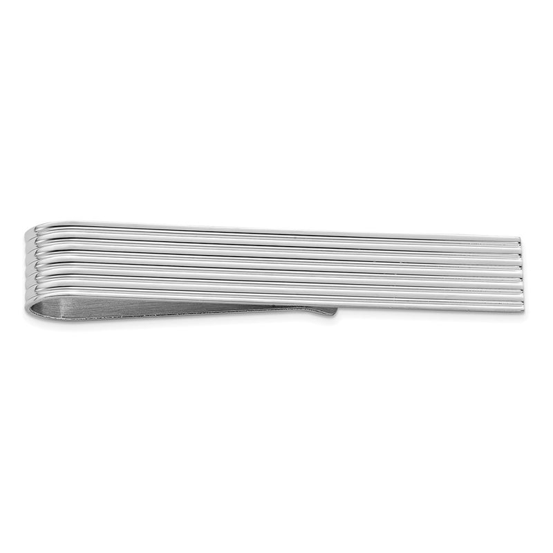 Sterling Silver Rhodium-Plated Tie Bar