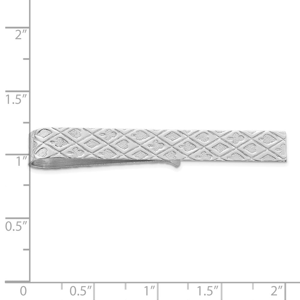 Sterling Silver Rhodium-Plated Tie Bar