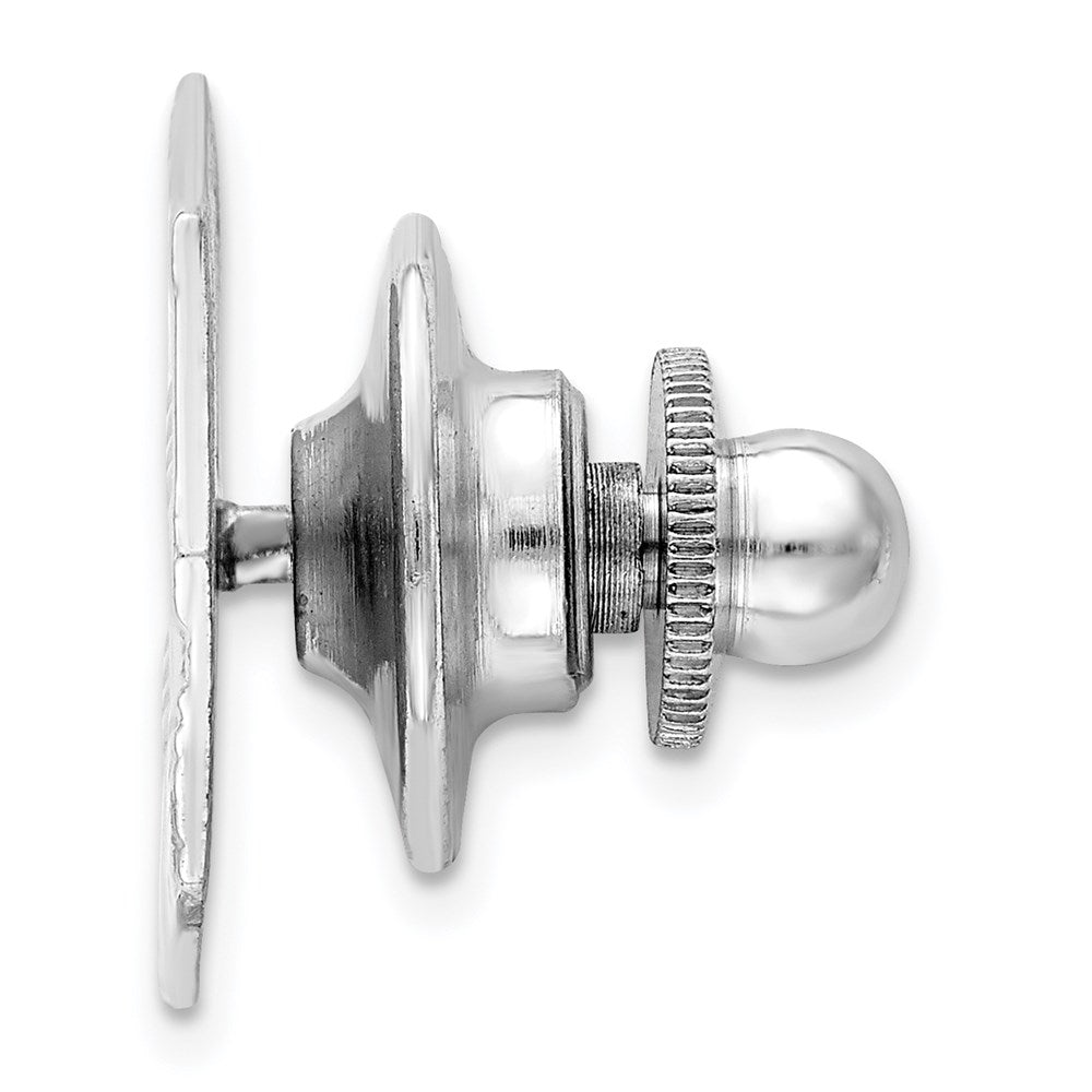 Sterling Silver Rhodium-Plated Tie Tac