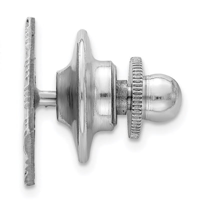 Sterling Silver Rhodium-Plated Tie Tac